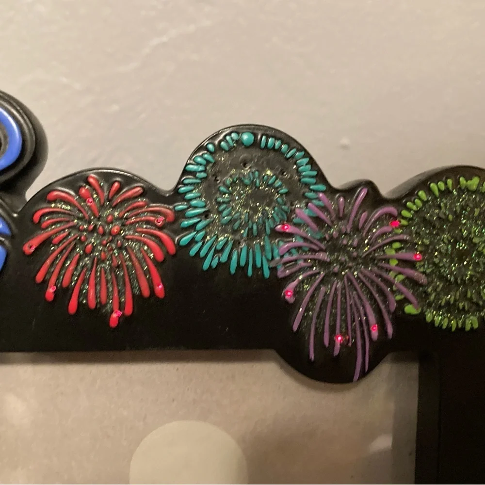 Vintage 2004 Walt Disney World Fireworks Light Up Picture Frame